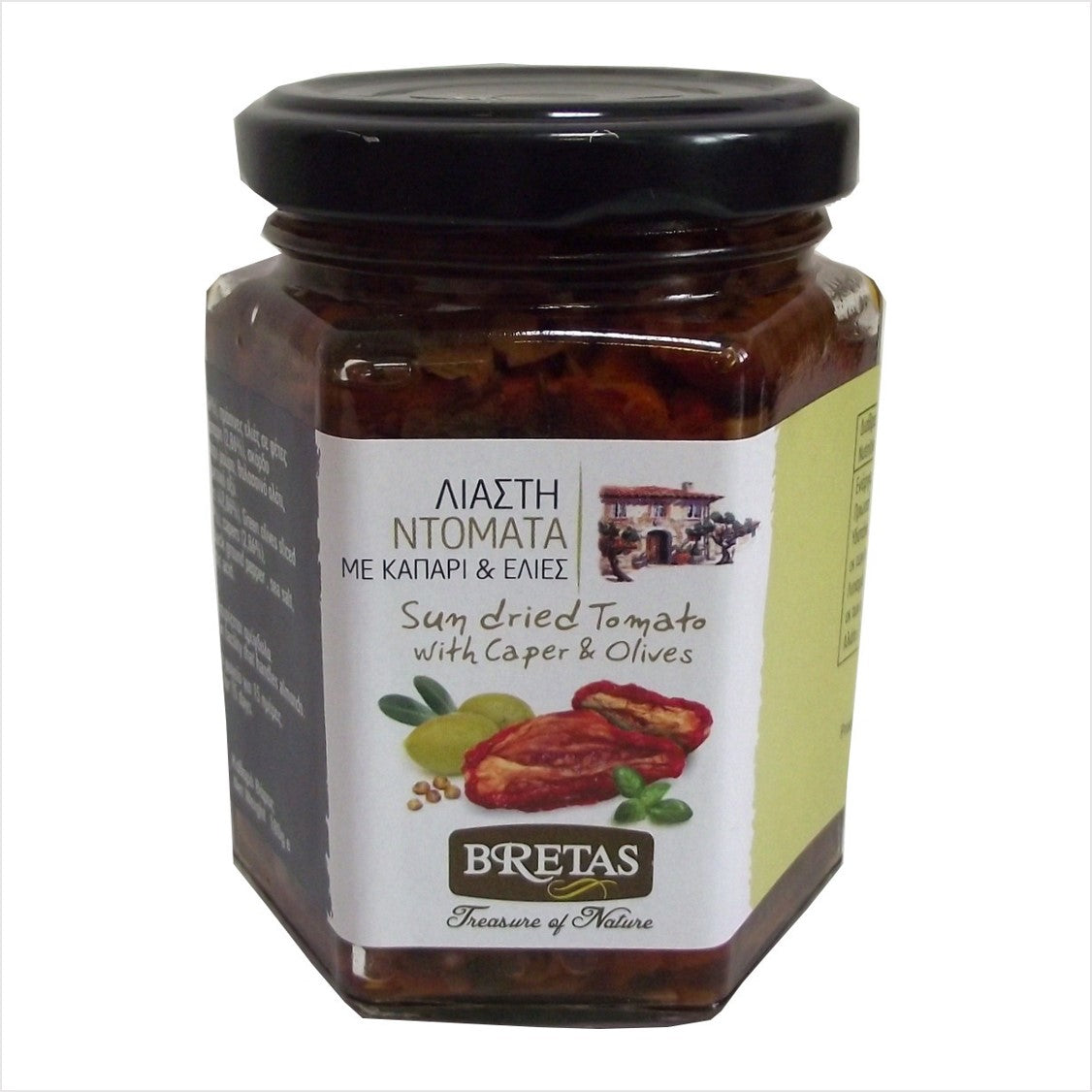 Sušené rajčiny s olivkami a kapricami v grilovaní 190 ml