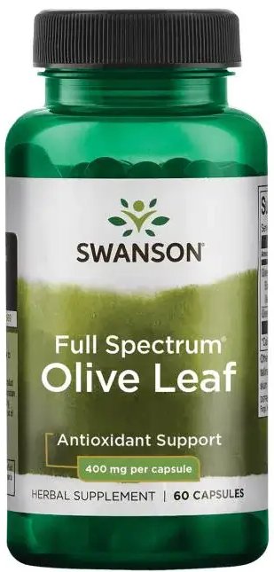Swanson Olivový list 400 mg, 60 kapsúl - 94255