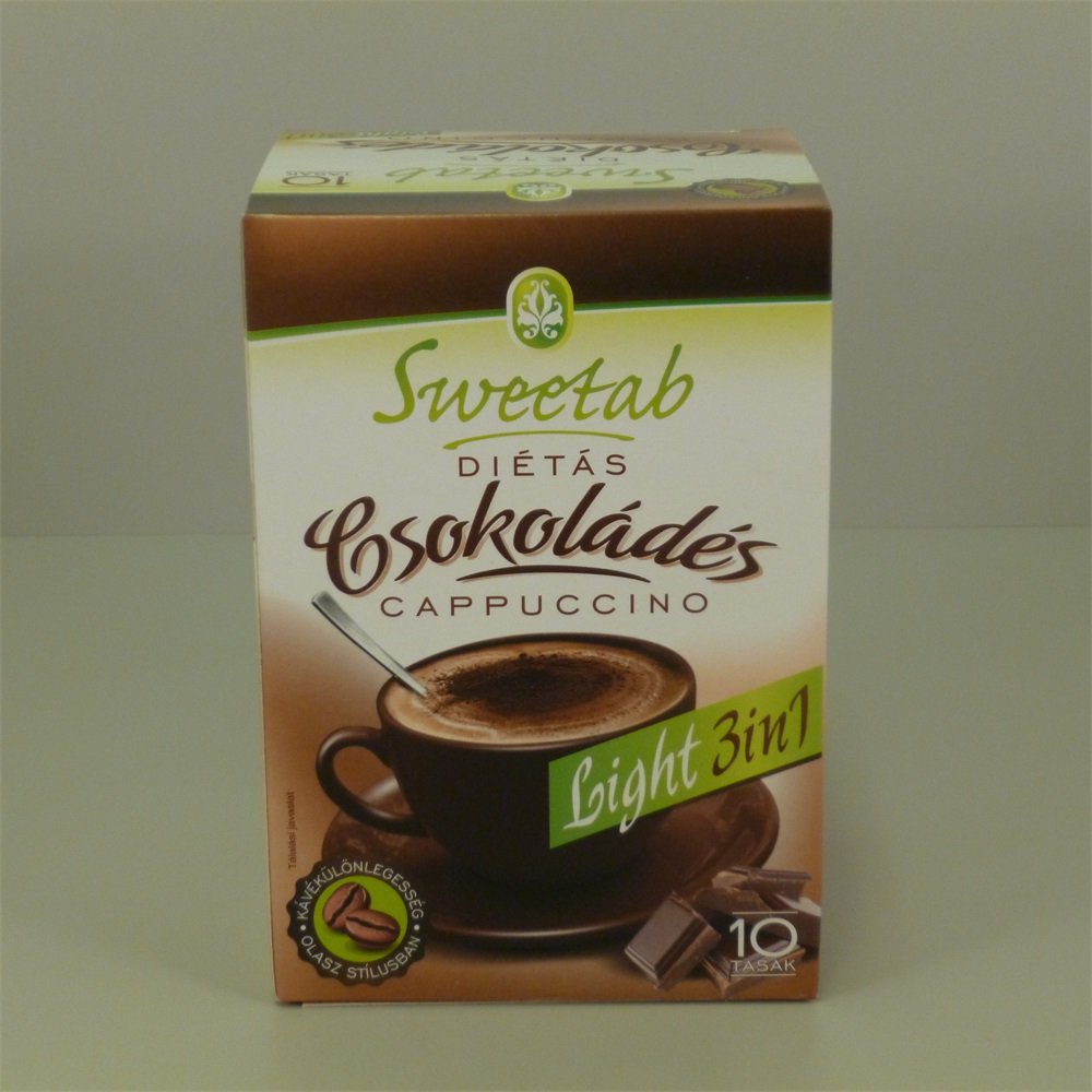 Sweetab diétne čokoládové cappuccino 3v1 10ks 100 g - 41780