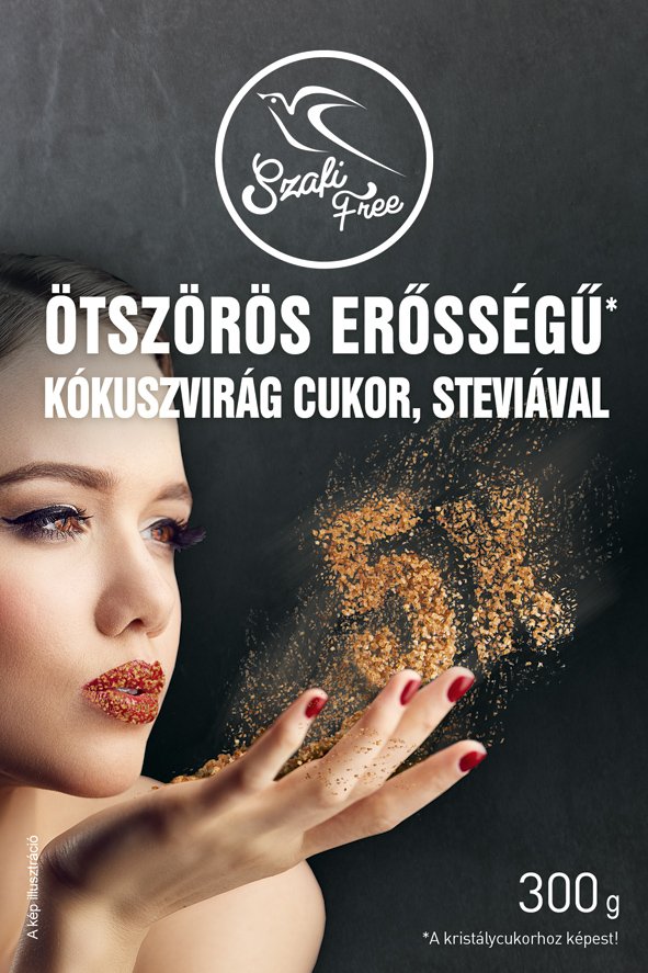 Szafi Free päťnásobný kokosový kvetový cukor so stéviou 300 g - 55139