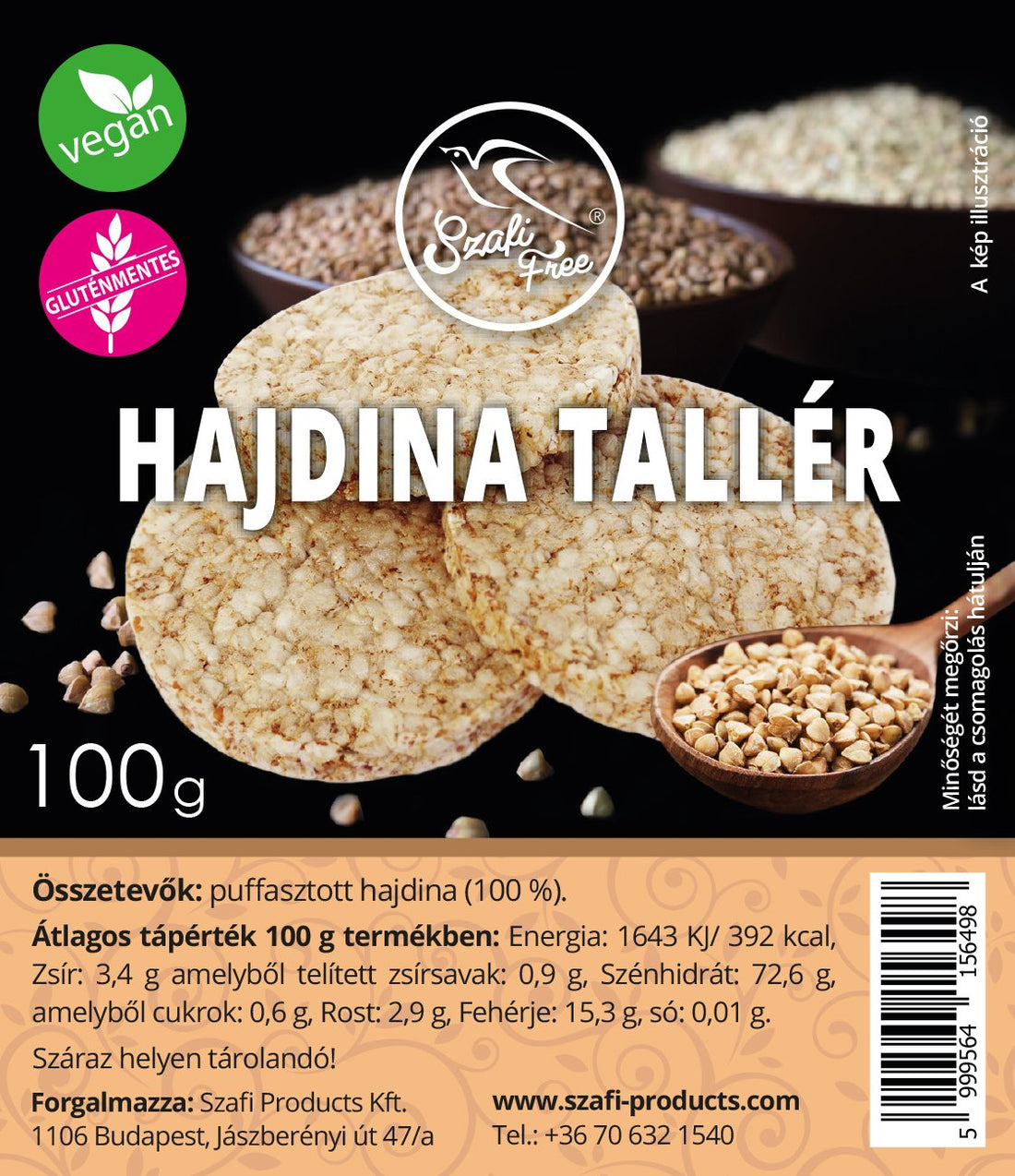 Saffi Free Pohánkové placky 100 g - 85915