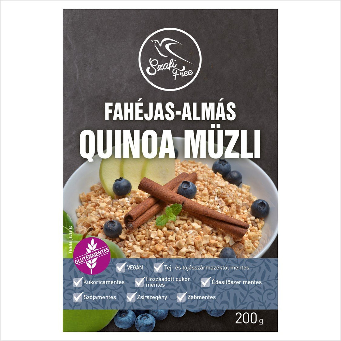Szafi Free quinoa müsli škorica-jablko 200 g - 51748