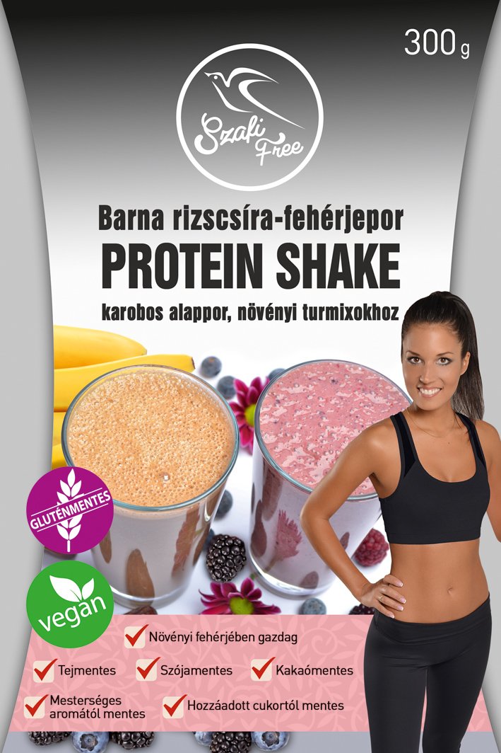 Szafi Free proteínový kokteil z klíčkov hnedej ryže s karobom 300 g - 55653