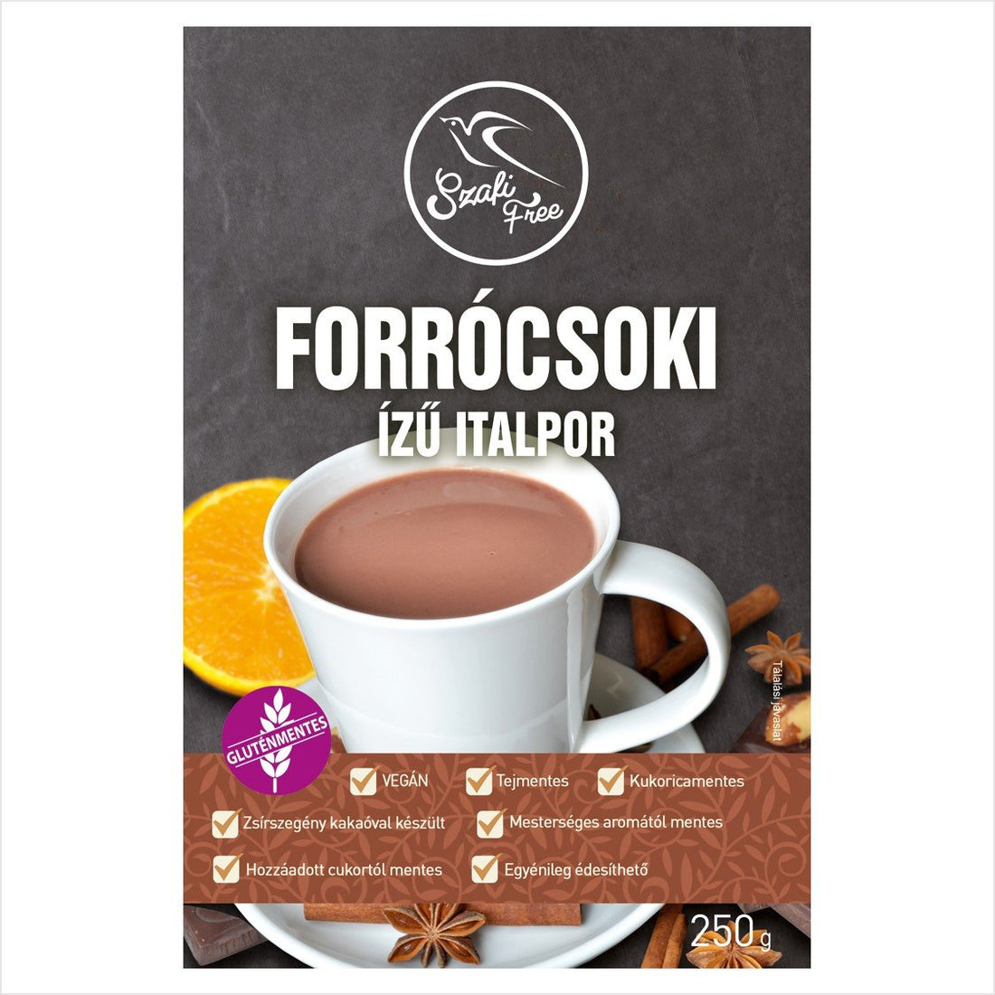Szafi Free Prášok s príchuťou horúcej čokolády 250 g - 50839