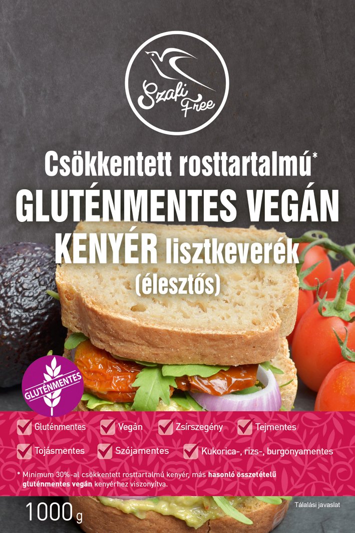 Szafi Free bezlepkový vegánsky chlieb so zníženým obsahom vlákniny 1000 g - 55689