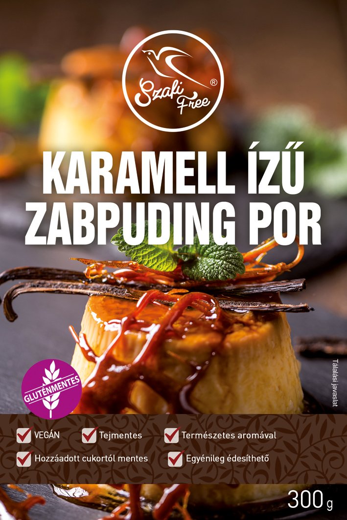 Szafi Free Ovsený puding v prášku s karamelovou príchuťou 300 g - 82088