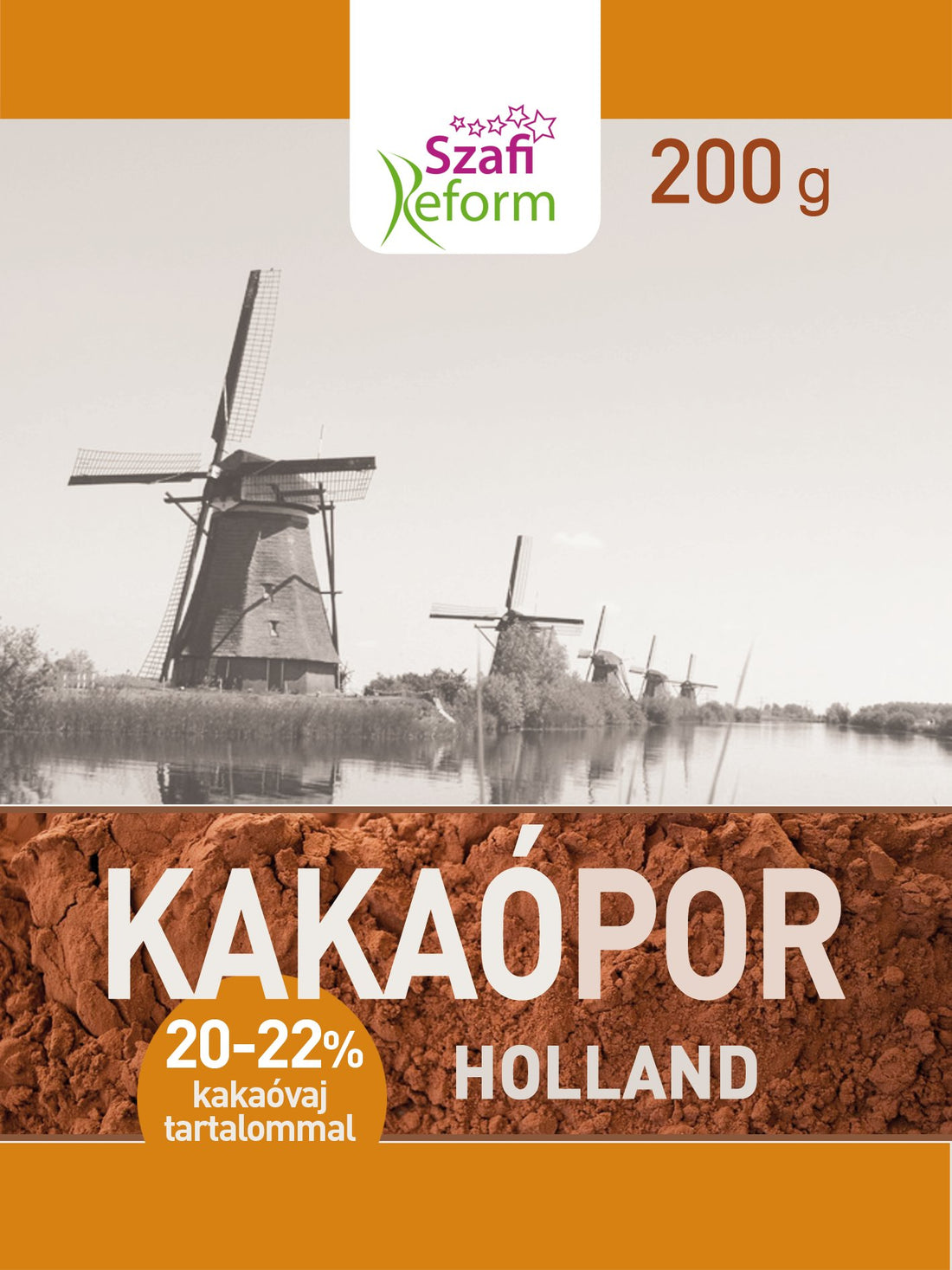 Szafi Reform holandský kakaový prášok (20-22% obsah kakaového masla) 200 g - 45764