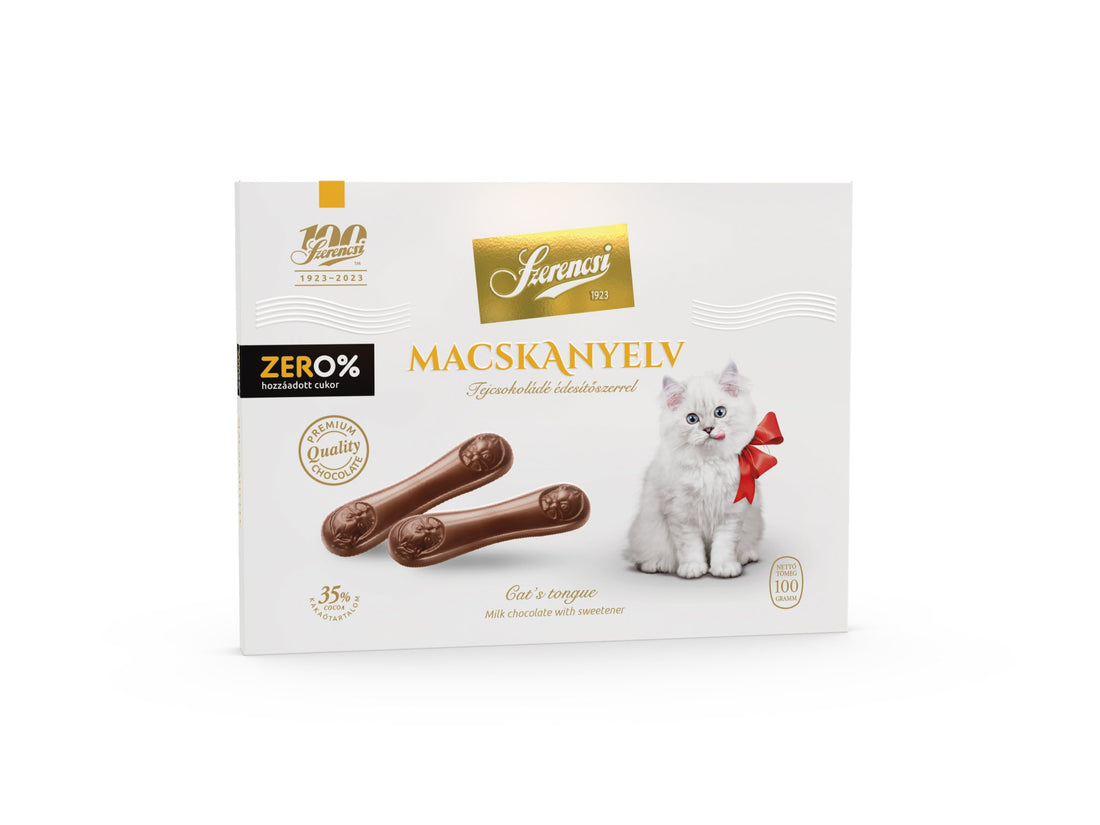 Szerencsi zero mačacie jazýčky sladová mliečna čokoláda 100 g - 91079