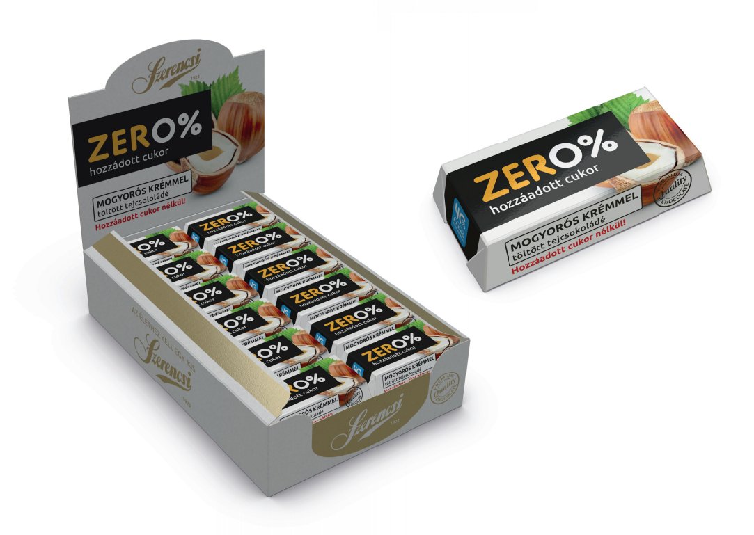 Szerencsi zero lieskový krém plnený mliečnou čokoládou so sladidlom 21 g - 86813