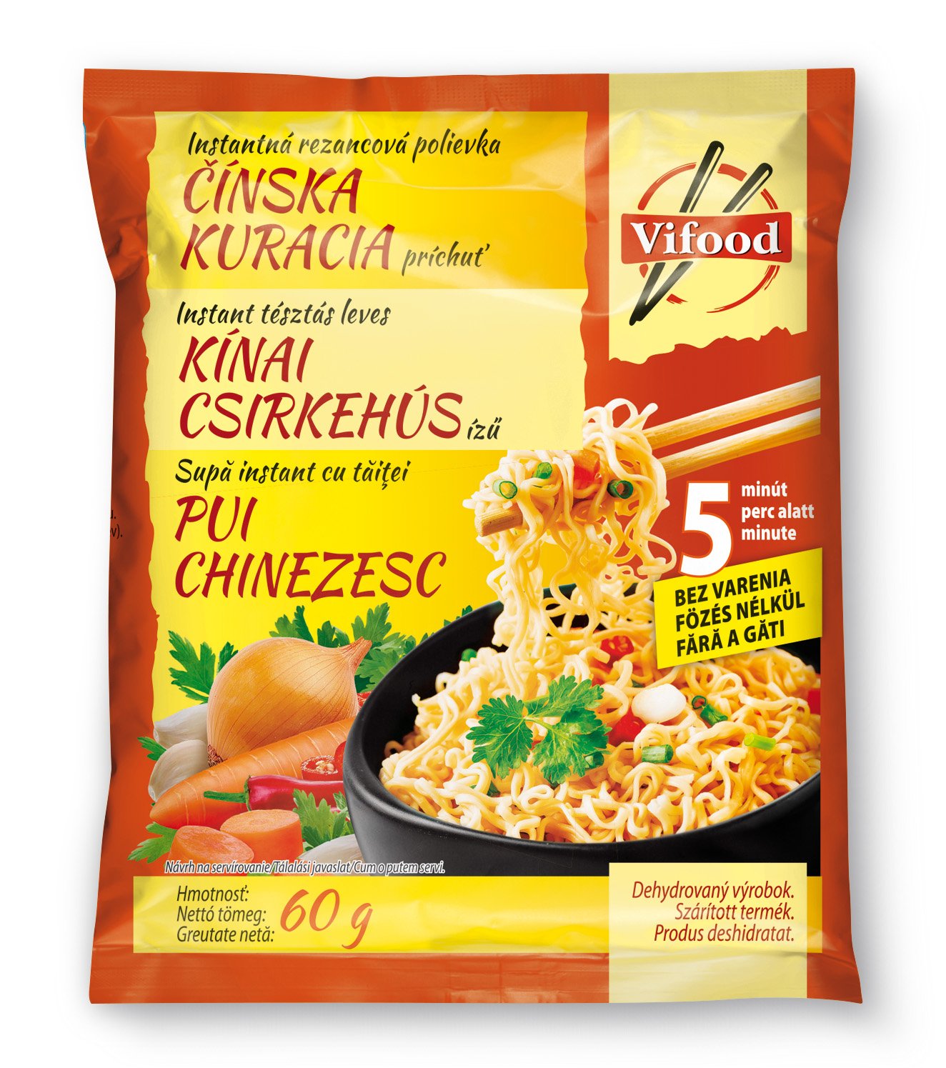 Thymos vifood instantná polievka čínska kuracia 60 g - 97619