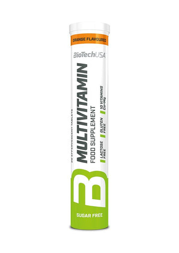 Biotech Multivitamínové šumivé tablety oranžové 80 g - 87181