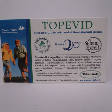 Topevid Kapsuly obsahujúce pycnogenol, Q10 a selén 30 tabliet - 47762