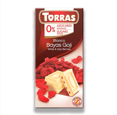 Torras biela čokoláda s goji bez lepku a cukru 75 g - 41232