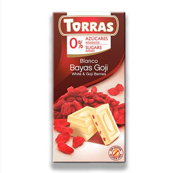 Torras biela čokoláda s goji bez lepku a cukru 75 g - 41232