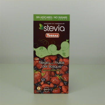 Torras bezlepková horká čokoláda so stéviou lesné ovocie 125 g - 46134
