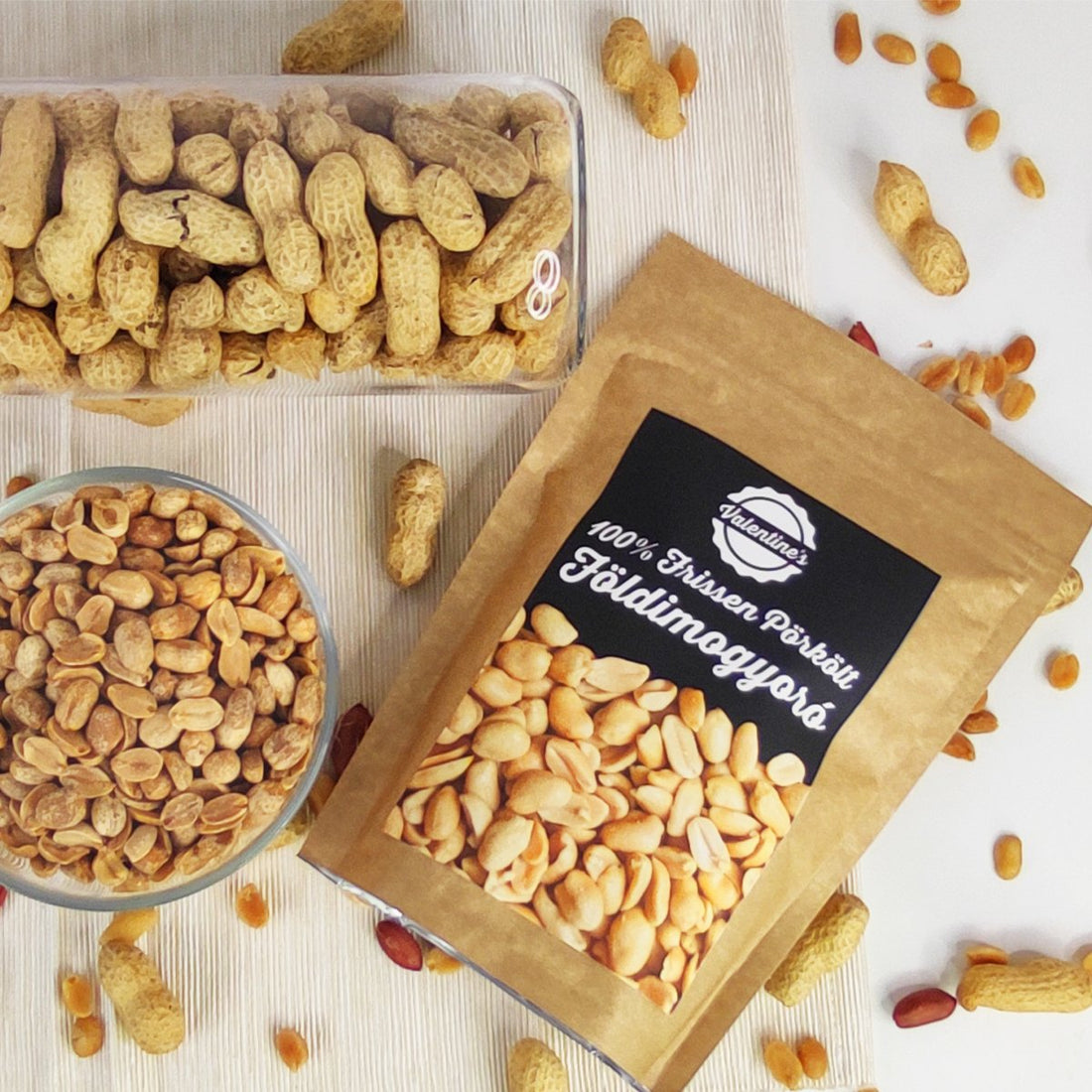 Valentines 100% čerstvé pražené arašidy 450 g - 91360