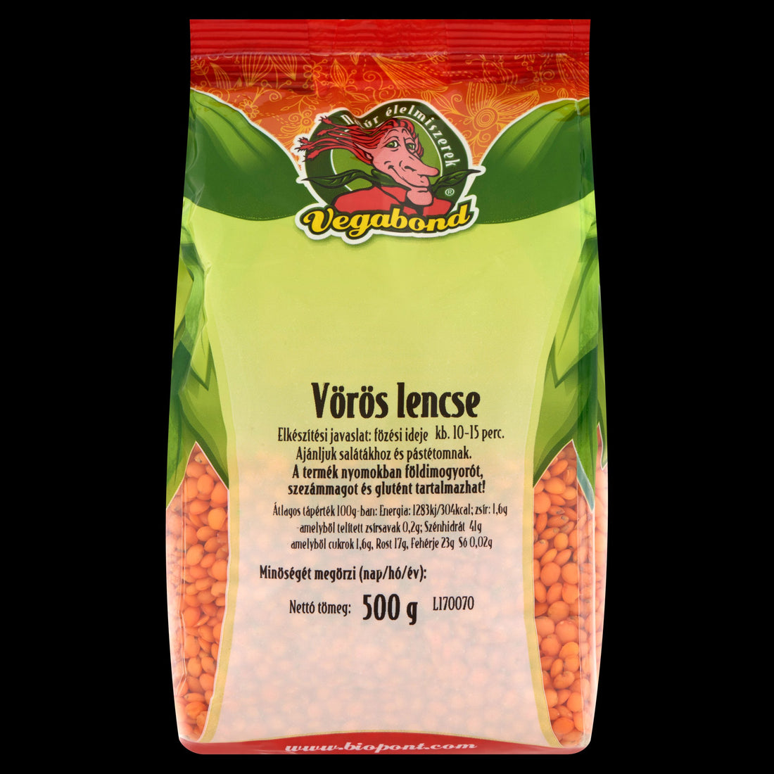 Vegabond červená šošovica 500 g - 34152