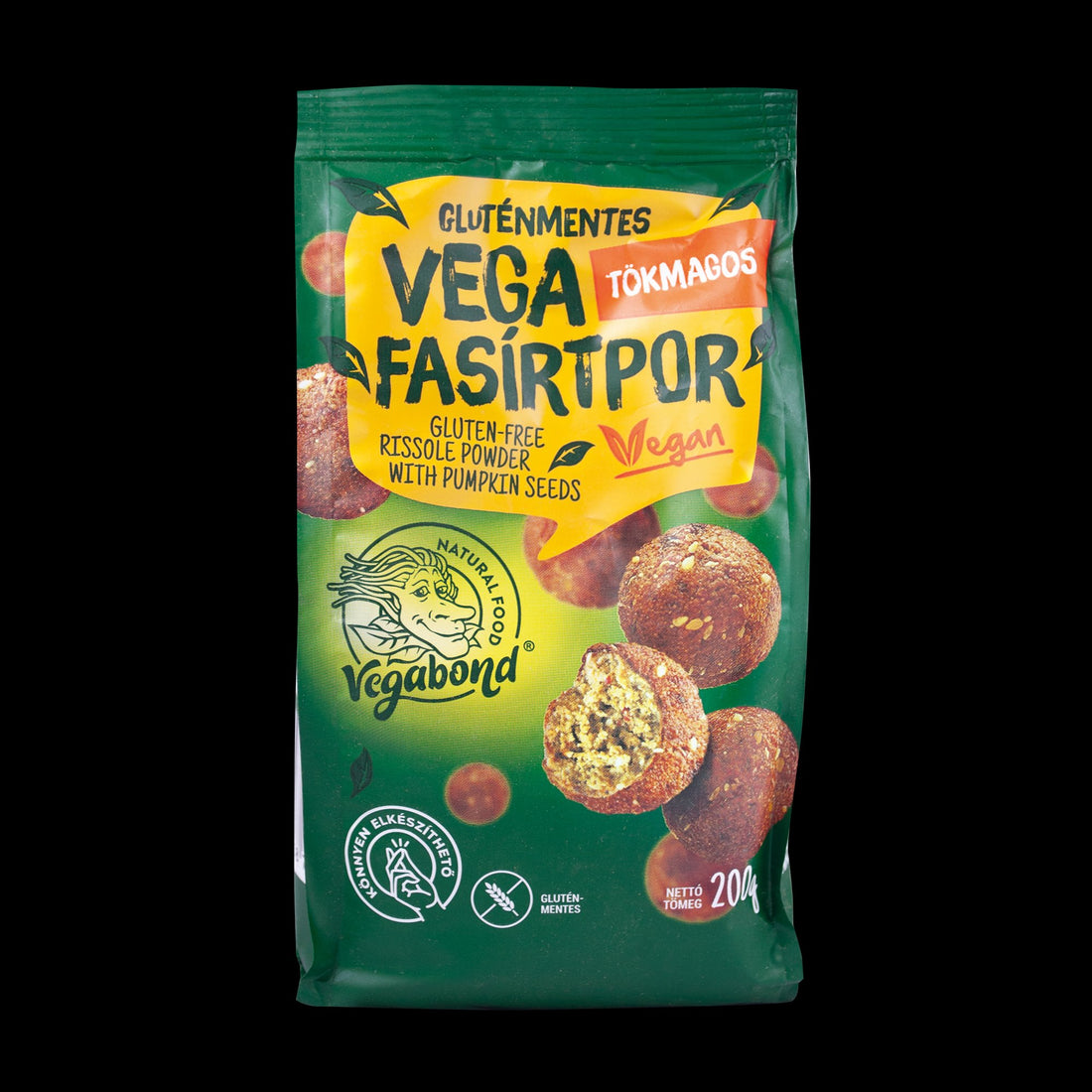 Vegabond vegánska sekaná v prášku bez lepku celozrnná s tekvicovými semienlkami  200 g - 89281