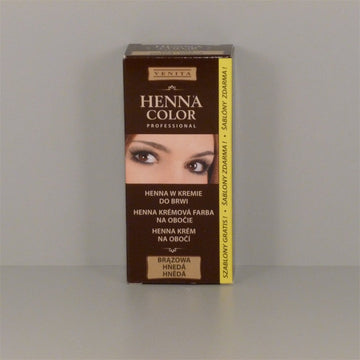 Henna Color Condicioner permanentný krém na riasy a obočie hnedý 15 g - 40584