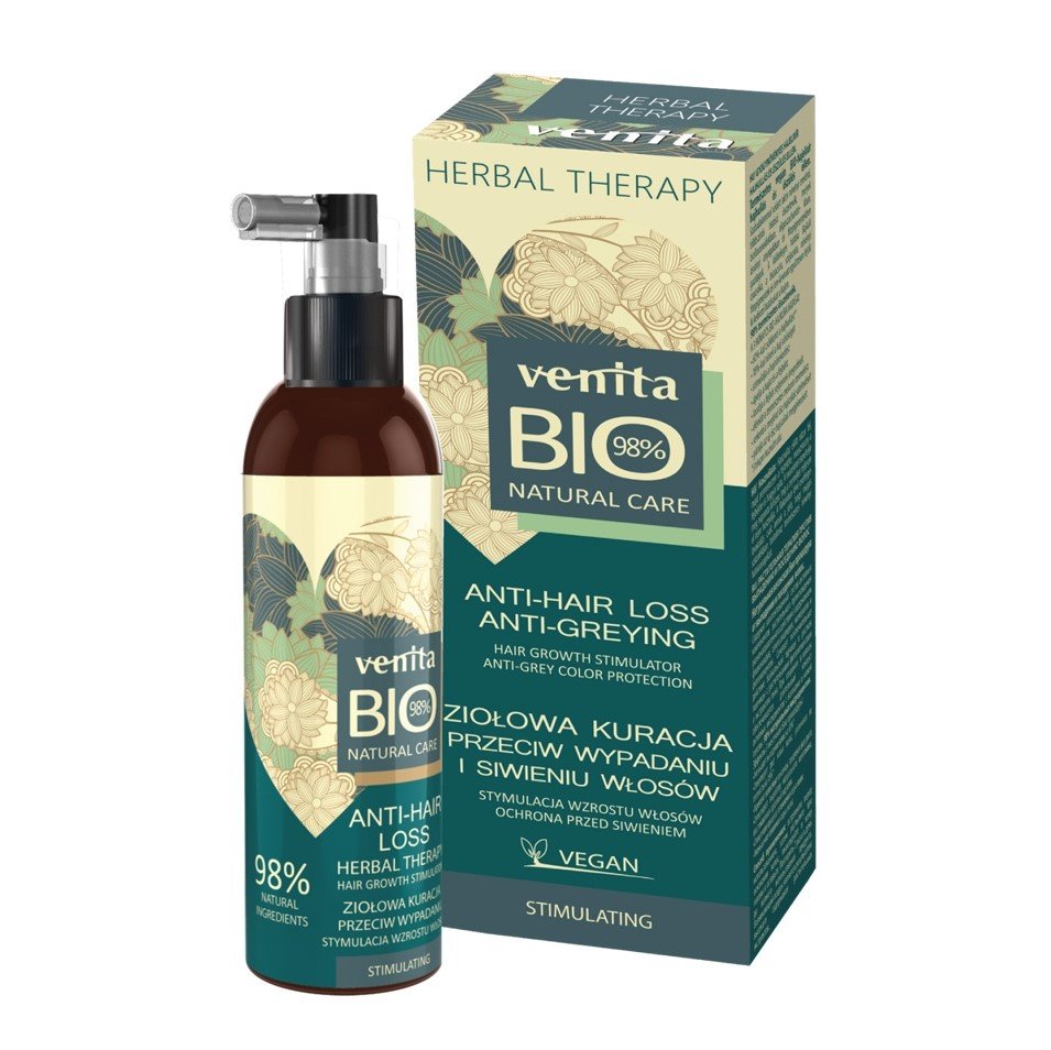 Venita Bio 98% prírodný elixír na vlasy 2:1 proti vypadávaniu a šediveniu vlasov 200 ml - 83307