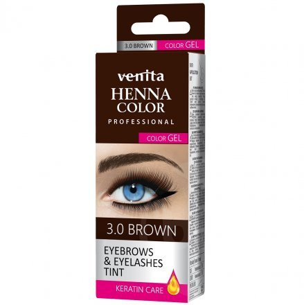 Venita henna color bylinná farba na obočie, 3.0 hnedá 15 g - 57352