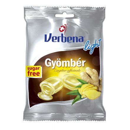 Verbena zázvorové cukríky bez cukru 60 g - 57412