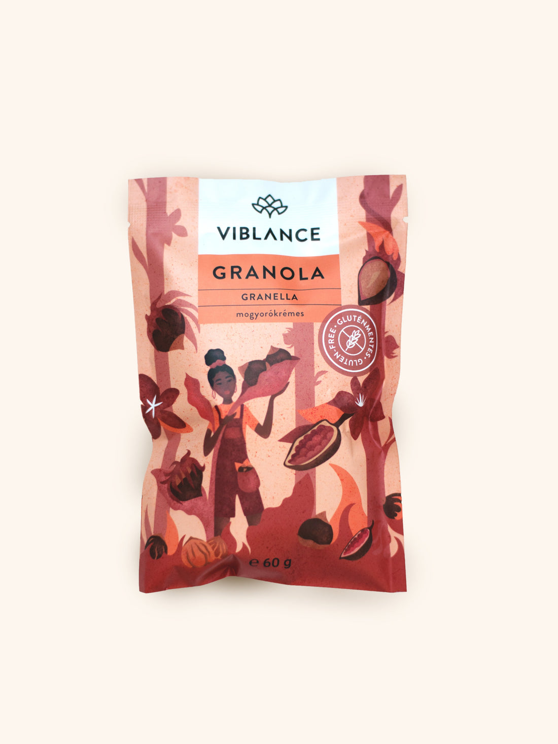 Viblance Granella Bezlepková Granola s príchuťou lieskovo-orieškového krému 60 g - 90864