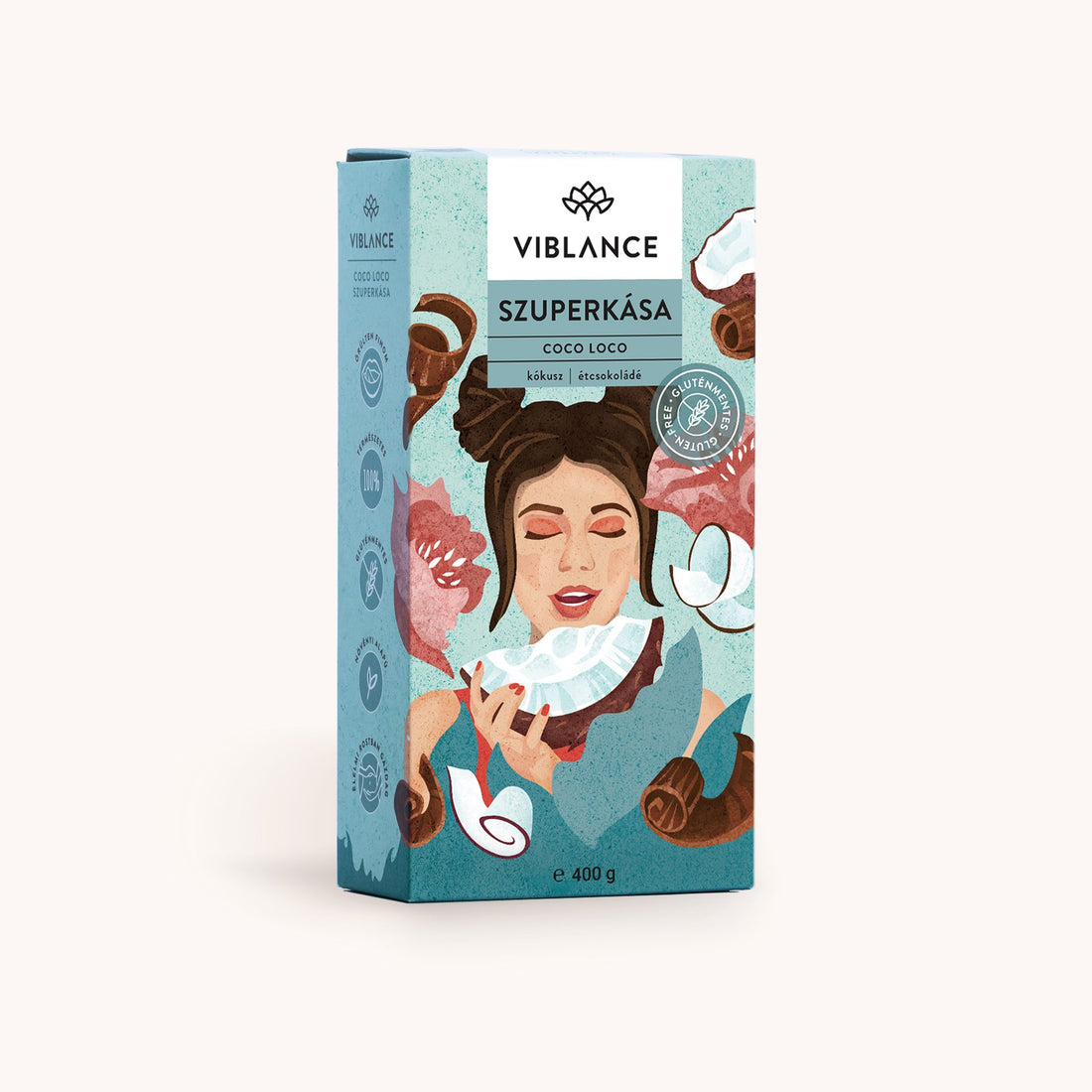 Viblance Coco Loco Bezlepková Ovsená Superkaša kokosové šialenstvo 400 g - 83144