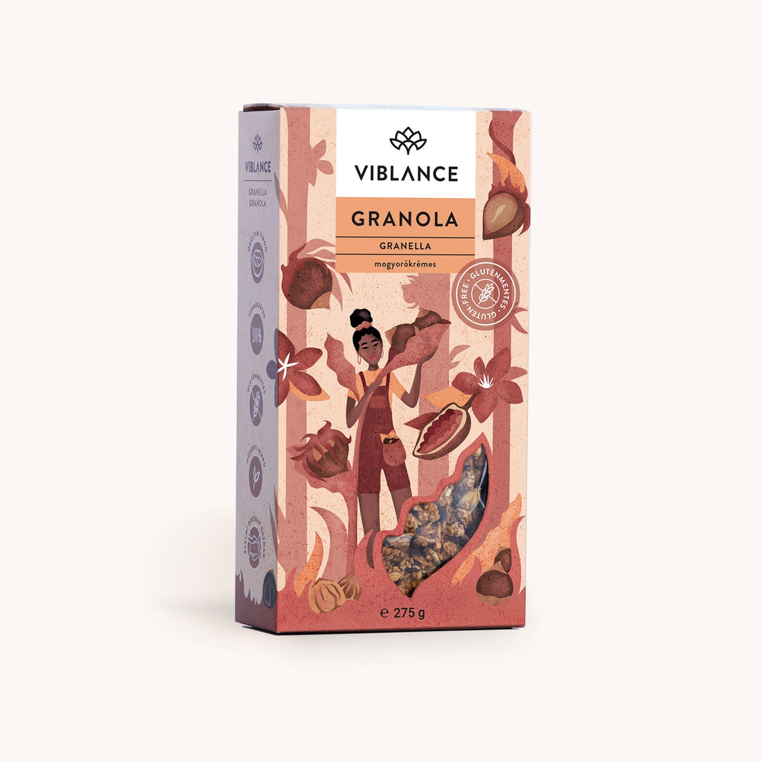 Viblance Granella Bezlepková Granola s príchuťou lieskovo-orieškového krému  275 g - 86909