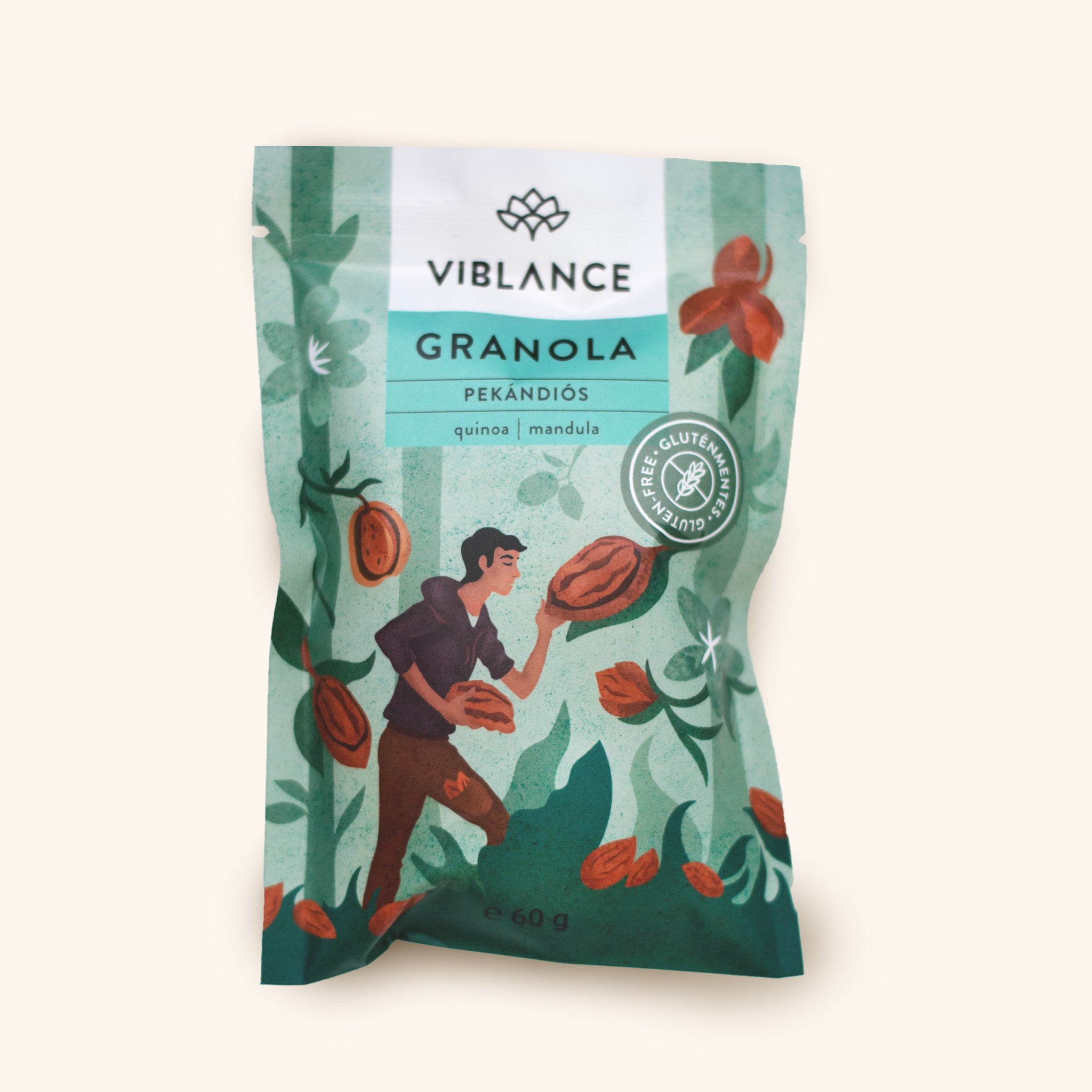 Viblance Bezlepková Granola s pekanovými orechmi 60 g - 90863