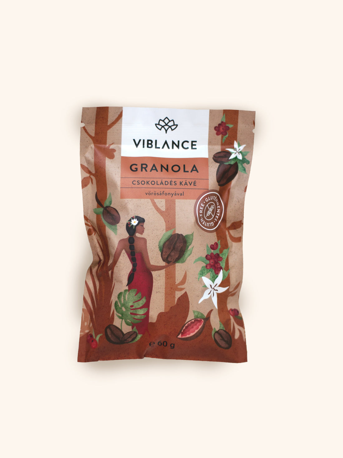 Viblance Bezlepková Granola čokoládovo-kávová 60 g - 90868