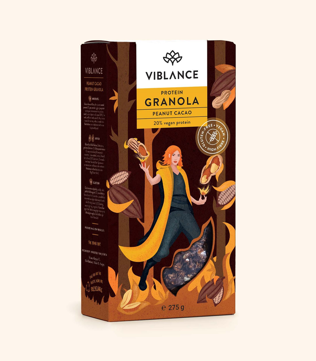 Viblance proteínová kaša arašidová s kakaom 275 g - 96386