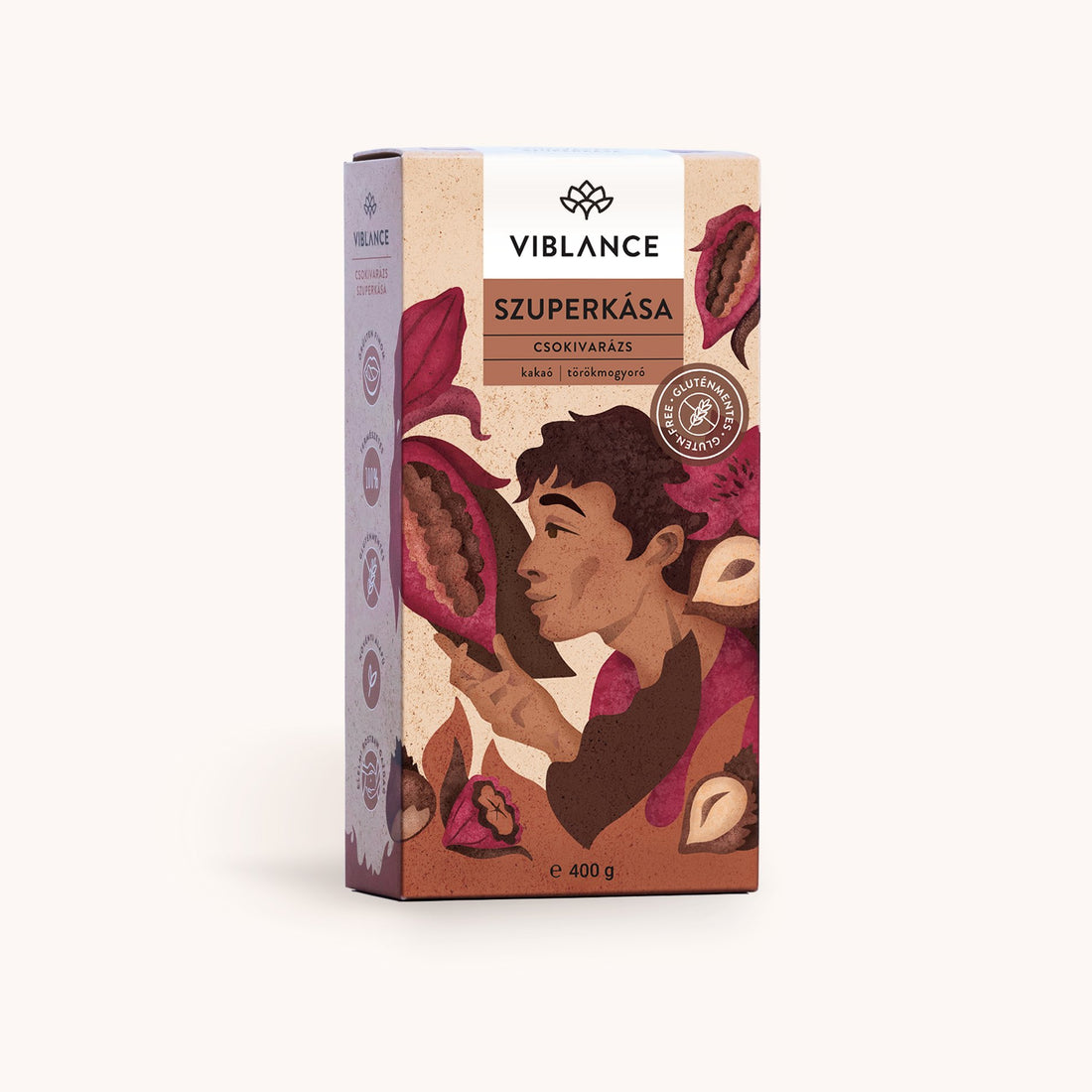 Viblance Bezlepková Ovsená Superkaša čokoládové kúzlo 400 g - 59885