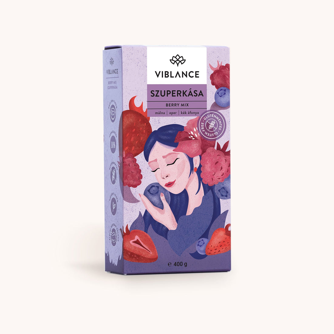 Viblance Bezlepková Ovsená Superkaša Berry mix 400 g - 59884