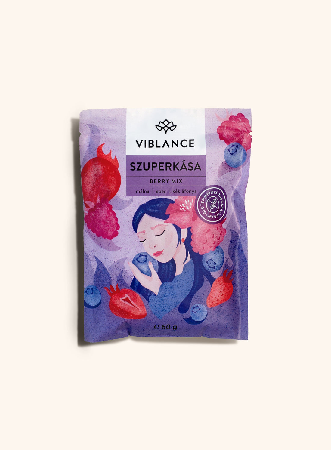 Viblance Bezlepková Ovsená Superkaša Berry mix 60 g - 90869