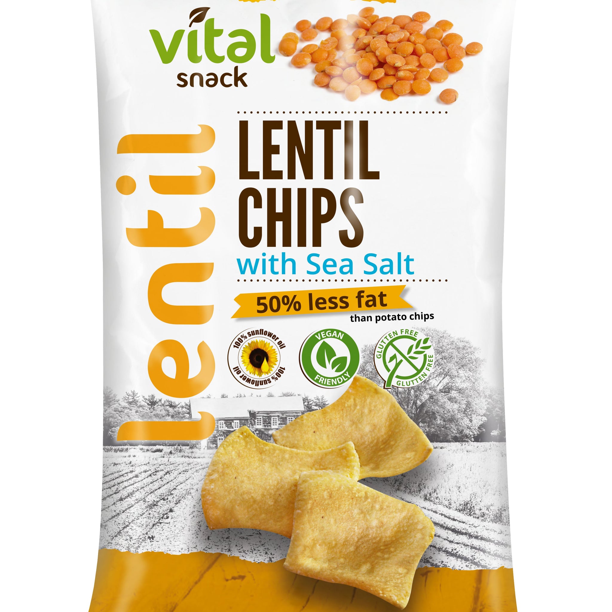 Vital šošovicové lupienky s morskou soľou 65 g - 81630