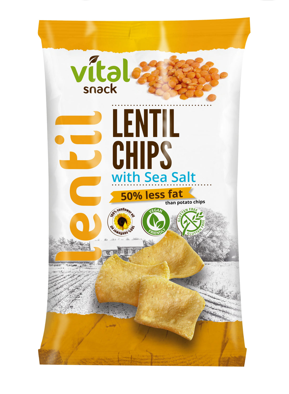 Vital šošovicové lupienky s morskou soľou 65 g - 81630