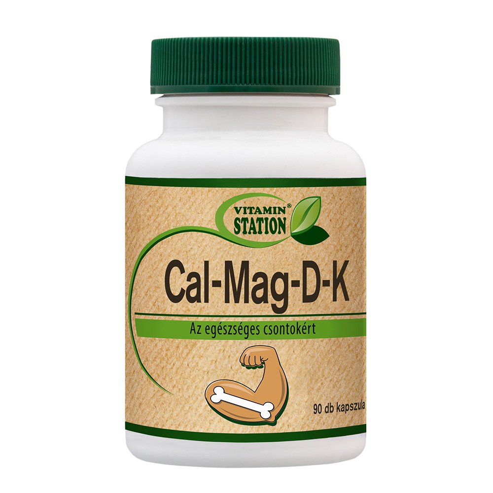 Vitamin Station Cal-Mag-D - K  pre zdravé kosti 90 kapsúl - 57871
