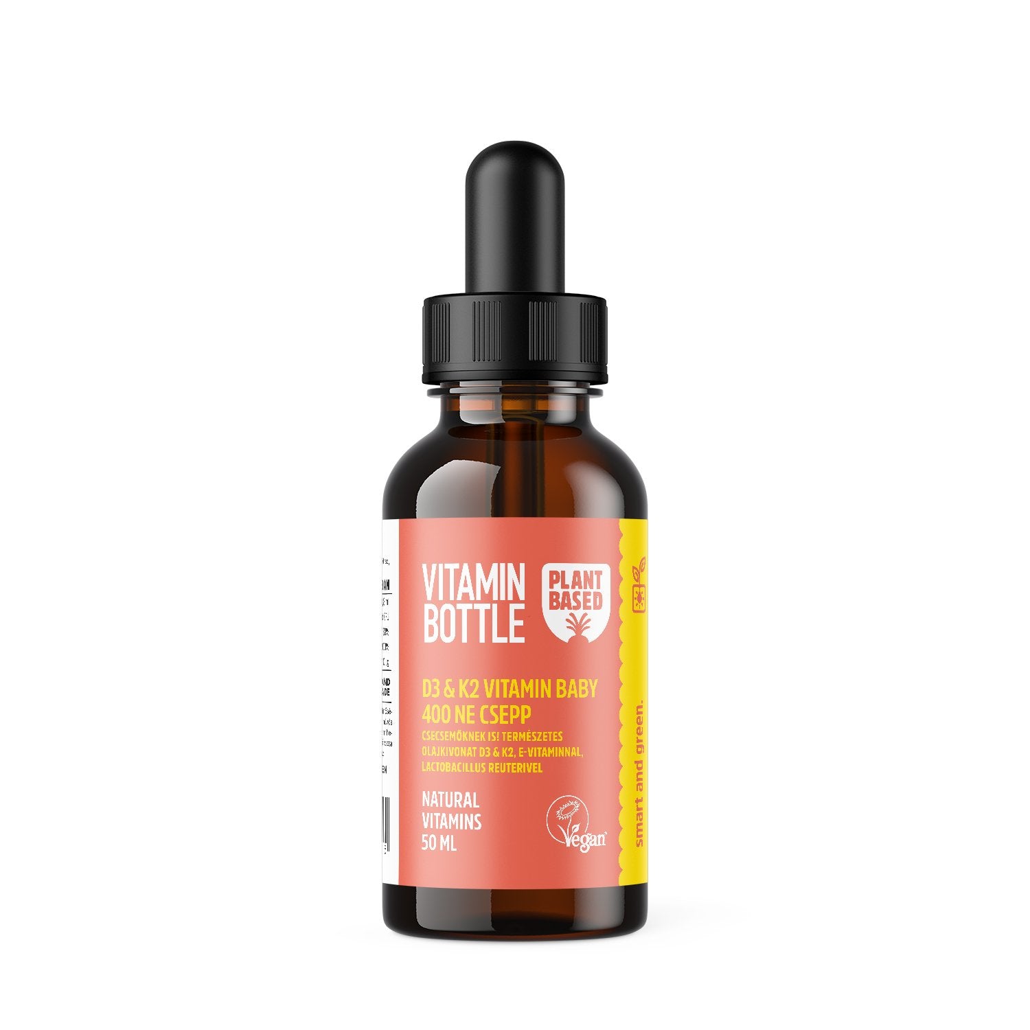 Vitamínová fľaša vitamín d3+k2 vitamín baby 400ne kvapky 10 ml - 95685