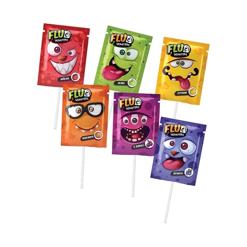 Lízačka Flu monsters v niekoľkých príchutiach 6 g - 97699