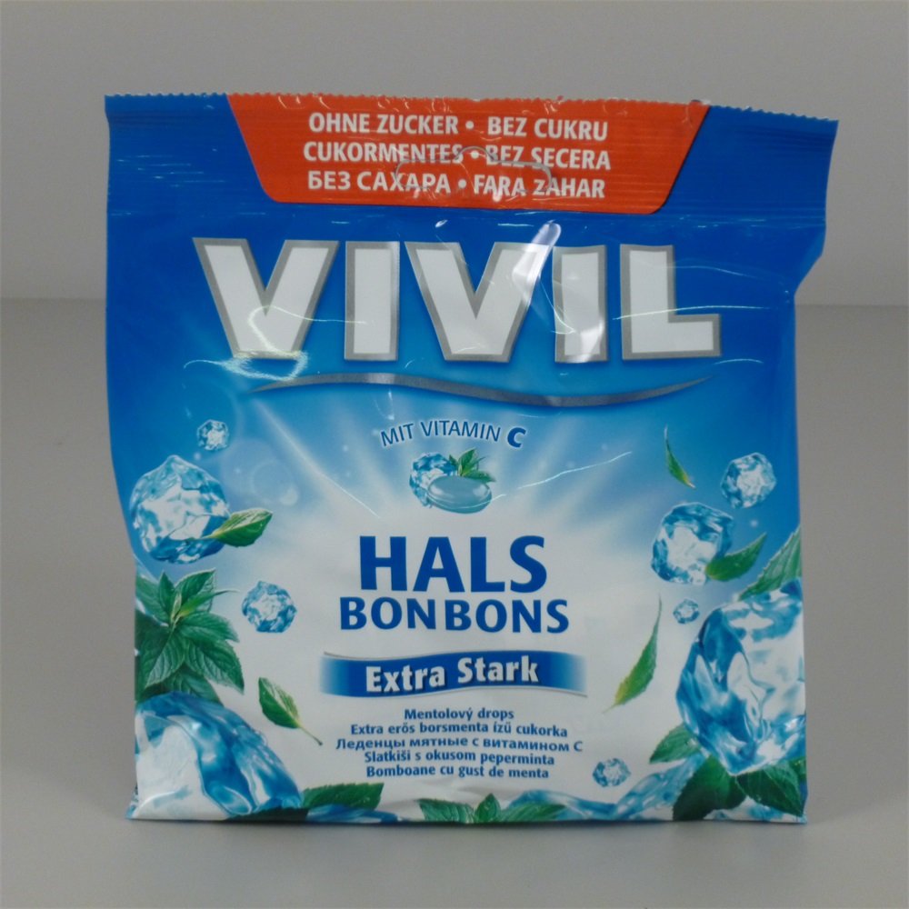 Vivil extra silné mätové cukríky 60 g - 35009