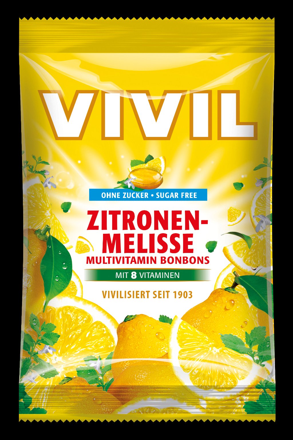 Vivil multivitamín bez cukru osviežujúci citrónový cukor 60 g - 84874