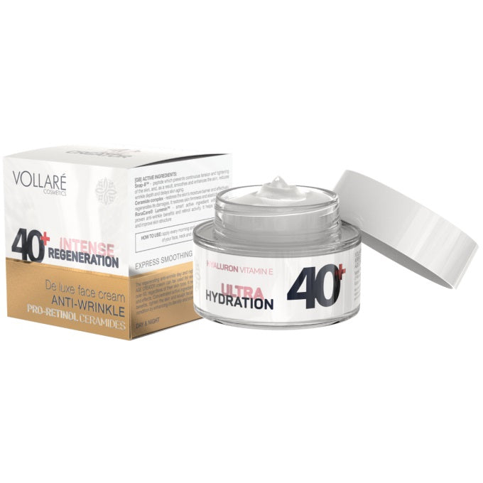 Vollaré age creator 40+ hyalurónová kyselina, e-vitamín a retinol hydratačný krém na tvár 50 ml