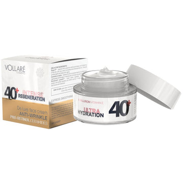 Vollaré age creator 40+ hyalurónová kyselina, e-vitamín a retinol hydratačný krém na tvár 50 ml