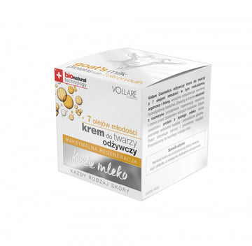 Vollaré bio technology kozieho tuku+7 kožný olej+manganový olej regenerujúci krém na tvár 50 ml