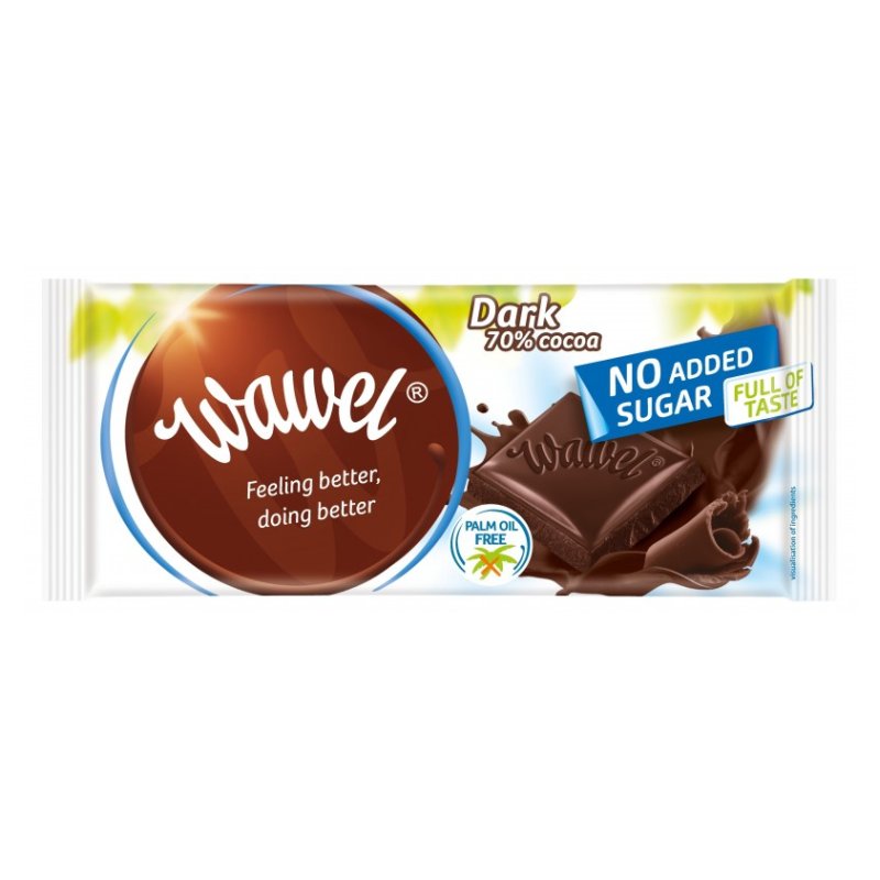 Wawel horká čokoláda bez pridaného cukru 70% 90 g - 90739