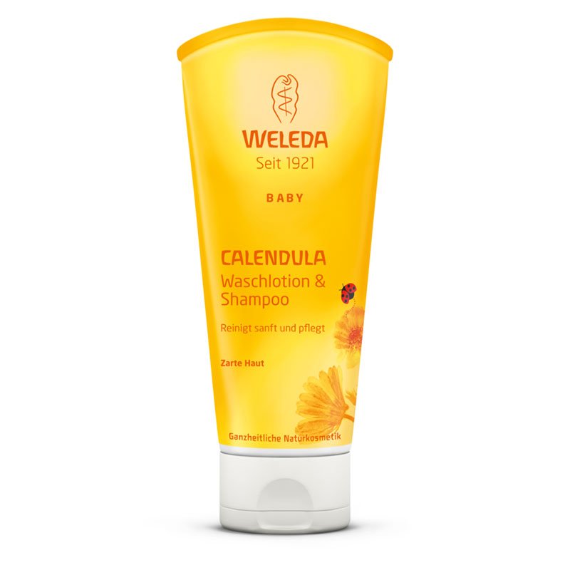 Weleda nechtíkový sprchový gél a šampón 200 ml - 34093