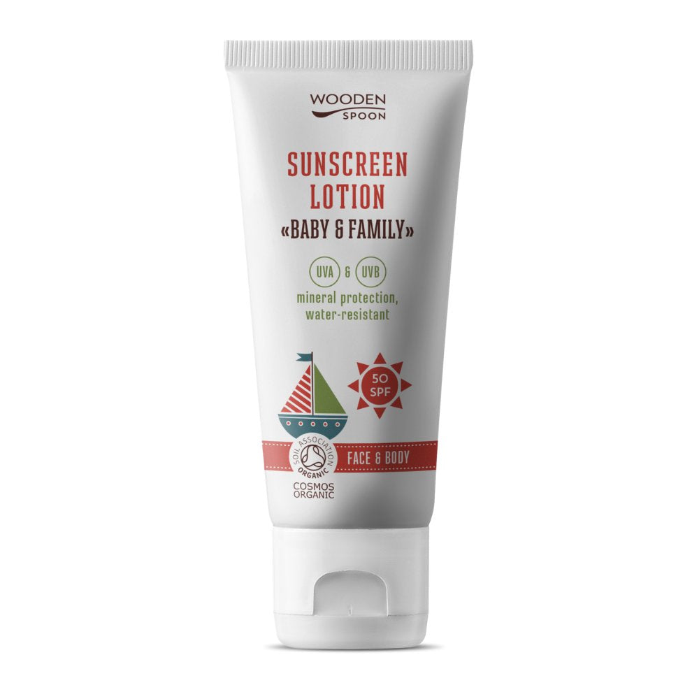 Wooden spoon organické opaľovacie mlieko a telové mlieko spf 50 100 ml - 87276