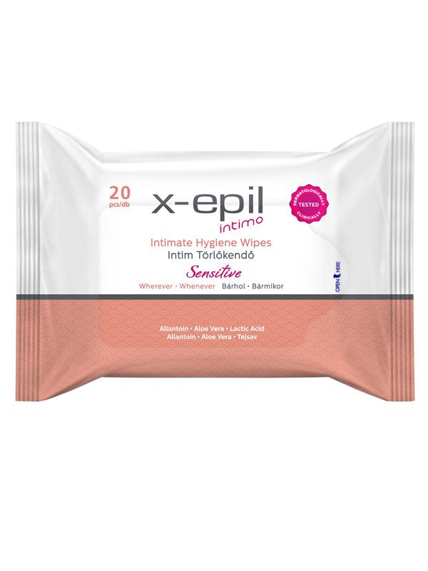 X-Epil intimo intímne obrúsky-sensitive 20 kusov - 55892
