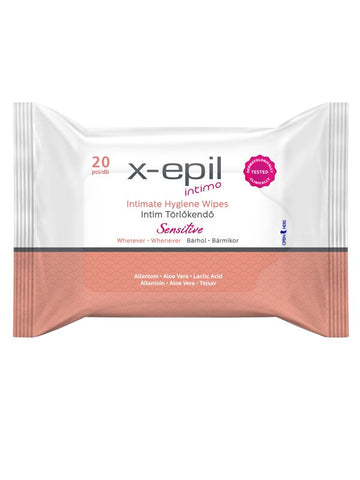 X-Epil intimo intímne obrúsky-sensitive 20 kusov - 55892
